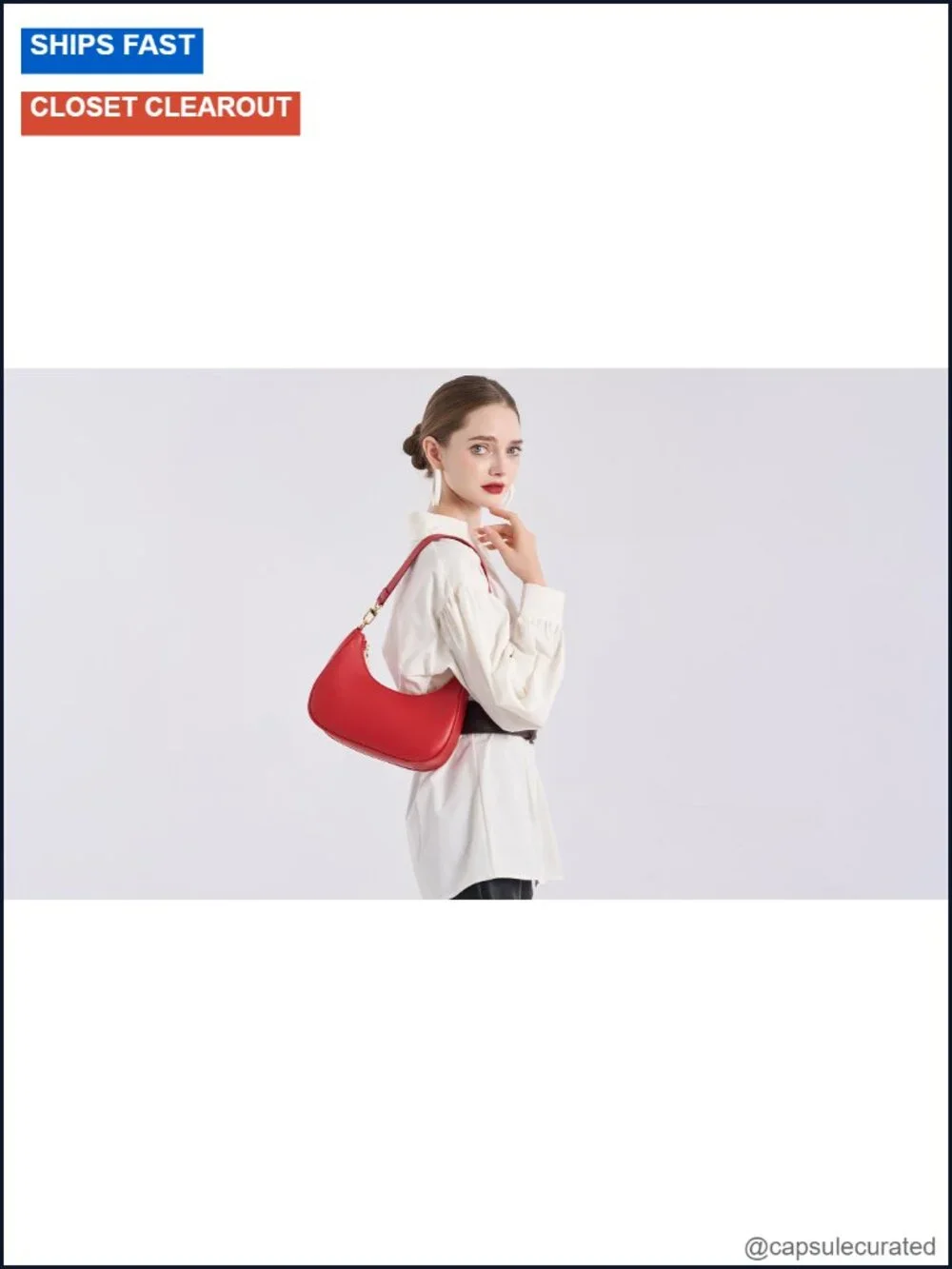 Women's Hobo Bag PU Leather Shoulder Purse Lightweight Zipper Cute Handbag